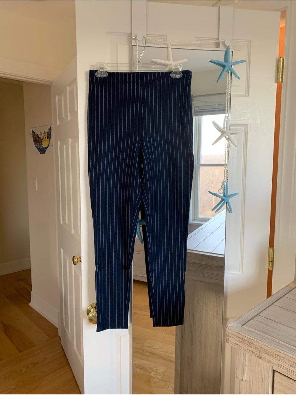 Forever 21 Navy Pinstripe Pants